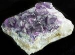 Dark Purple Cubic Fluorite Crystal Cluster - China #45931-2